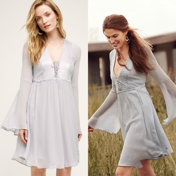 Anthropologie Dresses & Skirts - Anthropologie, Belled Peasant Dress, Blue, SP